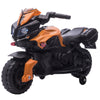 6V Electric Motorcycle for Kids, Dirt Bike, Battery-Powered Ride-On Toy Off-Road Street Bike with Pedal, Headlights, and Training Wheels, Orange