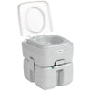 Porta Potty Portable Toilet with Level Indicator and Anti-Leak Handle Pump, for Camping, Boating, Hiking, Travel, RV