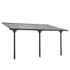 14.5' x 10' Outdoor Pergola Patio Gazebo Awning for Patio with Adjustable Posts & Height, UV-Fighting Panels, & Aluminum Frame