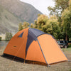 3/4 Person Pop Up Camping Tent, Waterproof Pop Up Tent, Portable Backpacking Shelter with Mesh Windows and 3 Doors