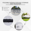 10' x 20' Heavy Duty Pop Up Canopy with 7 Removable Zippered Sidewall, Bottom Privacy Sidewall, Roller Bag, Upgraded Tube, Party Event, White