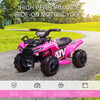 Children Ride On Cars with Real Working Headlights, 6V Battery Powered Motorcycle for Kids 18-36 Months, Pink