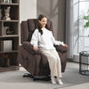 Power Lift Recliner Chair with Massage and Heat for Rest-Loving Adults, Electric Lift Chair with Side Pockets – Brown