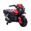 6V Electric Motorcycle for Kids, Dirt Bike, Battery-Powered Ride-On Motorbike Toy Off-Road Street Bike with Headlights & Training Wheels, Red