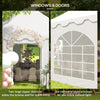 22.3' x 16.4' Large Party Tent Canopy Shelter with Carrying Bags and 2 Doors for Parties, Wedding, Events, BBQ Grill