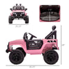 12V Kids Ride On Car, Electric Battery Powered Off-Road Truck Toy Wheels with Remote Control, MP3 Music & Adjustable Speed, Pink