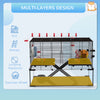 31" Small Animal Cage Hamster Cage for Dwarf Hamster with Tubes and Tunnels, Water Bottle, Food Dish, Exercise Wheel