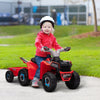 6V Children Battery Operated Car with Back Trailer, Forward Backward, Wear-Resistant Wheels for Ages 18-36 Months, Red