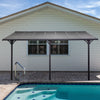 14.5' x 10' Outdoor Pergola Patio Gazebo Awning for Patio with Adjustable Posts & Height, UV-Fighting Panels, & Aluminum Frame