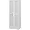 Storage Cabinet w/ Adjustable Shelves, Pantry Cupboard, White