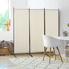 6' 3 Panel Room Divider, Indoor Privacy Screen for Home, Beige