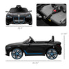 12V Electric Car for Kids with 2.4G Remote Control, Suspension, Black