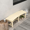 Wooden Garden Bench, Semicircular Round Outdoor Tree Bench, Wrap Around Park Bench for Yard, Patio, Deck, Lawn, Natural