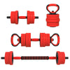 4-in-1 Adjustable Weights Dumbbell Sets, Used as Barbell, Kettlebell, Push up Stand, Weight Set for Home Gym Training, 55LBS