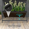 4-Tier Vertical Raised Garden Planter with 4 Boxes, Outdoor Plant Stand Grow Container for Vegetable & Flowers, Black