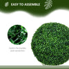 2 Pack 19.75" Artificial Ball Boxwood Topiary Trees Balls, Indoor Outdoor Fake Plants for Home, Office & Living Room Decor