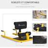 3-in-1 Multifunctional Padded Push Up Sit Up Deep Sissy Squat Machine Home Gym Fitness Equipment, Yellow