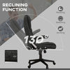 6 Point Vibrating Heated Massage Office Chair, Linen High Back Office Desk Chair, Reclining Backrest, Padded Armrests & Remote, Gray