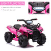 Children Ride On Cars with Real Working Headlights, 6V Battery Powered Motorcycle for Kids 18-36 Months, Pink