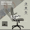 6 Point Vibrating Massage Office Chair, Velvet High Back Office Desk Chair with Heat, Reclining Backrest, Padded Armrests & Remote, Gray