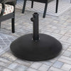 20" 55 lb Outdoor Patio Round Cement Umbrella Stand Base for the Deck or Porch with Variable Umbrella Hole