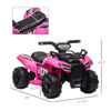 Children Ride On Cars with Real Working Headlights, 6V Battery Powered Motorcycle for Kids 18-36 Months, Pink