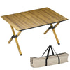 3ft Aluminum Camping Table, Folding Roll-Up Picnic Table with Carry Bag, Portable Table for Travel, BBQ, Beach, or Hiking