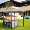 8' x 8' 3 Piece Outdoor Furniture Covered Gazebo Patio Bar Set