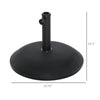 20" 55 lb Outdoor Patio Round Cement Umbrella Stand Base for the Deck or Porch with Variable Umbrella Hole