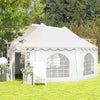 22.3' x 16.4' Large Party Tent Canopy Shelter with Carrying Bags and 2 Doors for Parties, Wedding, Events, BBQ Grill