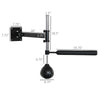 Wall Mount Reflex Boxing Trainer, 360° Rotating Rapid Boxing Bar with Punching Ball, Height Adjustable Design for Home Gym, Black