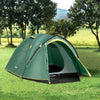 3-Person Camping Tent Backpacking Tent with Vestibule Area, Water-Fighting Polyester Rain Cover, & Mesh Windows, Yellow