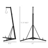 Foldable Punch Bag Stand, Height Adjustable Heavy Bag Stand with Weighted Base, Free Standing for Home Gym, Stand Only