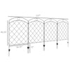 4 Pack Garden Fencing for Yard, Decorative Fence Panels as Animal Barrier and Flower Edging, Circle