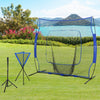 7.5'x7' Baseball Practice Net Set w/ Catcher Net, Tee Stand for Pitching, Fielding, Practice Hitting, Batting, Backstop, Training Aid