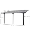 14.5' x 10' Outdoor Pergola Patio Gazebo Awning for Patio with Adjustable Posts & Height, UV-Fighting Panels, & Aluminum Frame