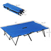 2 Person Folding Camping Cot for Adults, 50" Extra Wide Portable Sleeping Cot with Carry Bag, Elevated Camping Bed, Beach Hiking, Blue