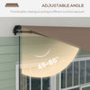 13' x 10' Retractable Awning, 280gsm UV Resistant Sunshade Shelter for Deck, Balcony, Yard, Coffee