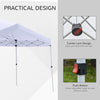 20' x 10' Garden Foldable Pop Up Canopy Tent Gazebo with Adjustable Legs  Roller Bag Outdoor Party