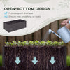 Galvanized Raised Garden Bed, Steel Outdoor Planters with Reinforced Rods,, 71'' x 36'' x 23'', Dark Gray