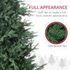 6' Artificial Prelit Christmas Trees Holiday Decor with Warm White LED Lights, Auto Open, 8 Light Modes