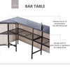 8' x 8' 3 Piece Outdoor Furniture Covered Gazebo Patio Bar Set