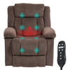 Power Lift Recliner Chair with Massage and Heat for Rest-Loving Adults, Electric Lift Chair with Side Pockets – Brown