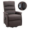 Linen Lift Recliner for Comfort-Seeking Adults with Remote for Effortless Comfort – Brown