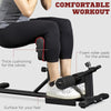 Sissy Squat Machine, Leg Workout Equipment with Adjustable Pad, Rollers and Non-slip Foot Plate for Home Gym Fitness