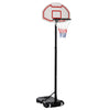 Portable Basketball Hoop System Stand with 29in Backboard, Wheels, Height Adjustable 6.3FT-8.2FT for Indoor Outdoor Use