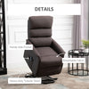 Linen Lift Recliner for Comfort-Seeking Adults with Remote for Effortless Comfort – Brown