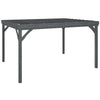 10' x 12' Outdoor Wood Pergola Gazebo Grape Trellis with Stable Structure and Concrete Anchors, Gray