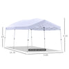 20' x 10' Garden Foldable Pop Up Canopy Tent Gazebo with Adjustable Legs  Roller Bag Outdoor Party