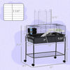 2-Story Small Animal Cage Removable from Stand, with Shelf & Wheels,  Guinea Pig Cage, Hedgehog Cage, Chinchilla Cage, 33" x 18.5" x 35"